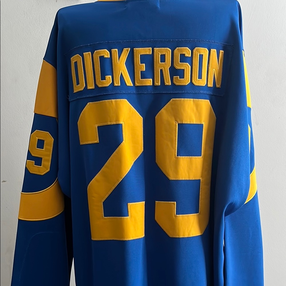 Mitchell & Ness Blue Throwback Jersey Rams
